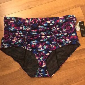 NWT TORRID size 4 (4x) 26 Geo Swim Bottom